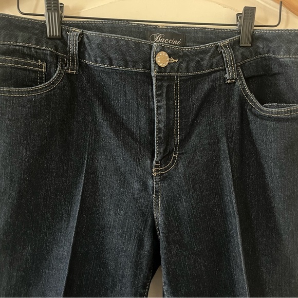 Baccini Women's Dark Washed Cropped Jeans Size 12 Petite - Picture 9 of 14